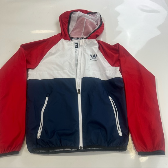 adidas Other - adidas men’s red blue windbreaker XS m149-2
